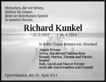 Traueranzeige von Richard Kunkel von Offenbach