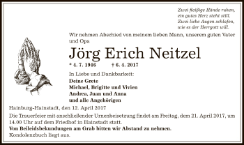 Traueranzeige von Jörg Erich Neitzel von Offenbach