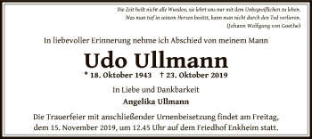 Traueranzeige von Udo Ullmann von Offenbach