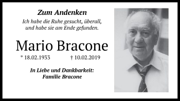 Traueranzeige von Mario Bracone von Offenbach