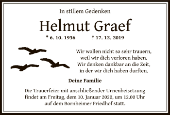 Traueranzeige von Graef Helmut von Offenbach