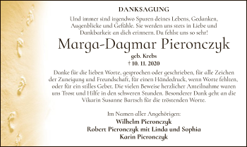 Traueranzeige von Marga-Dagmar Pieronczyk von OF