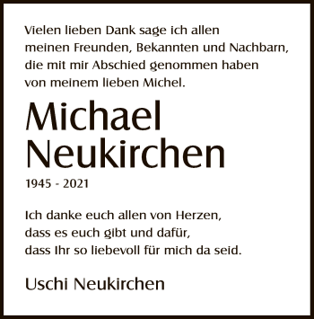 Traueranzeige von Michael Neukirchen von OF
