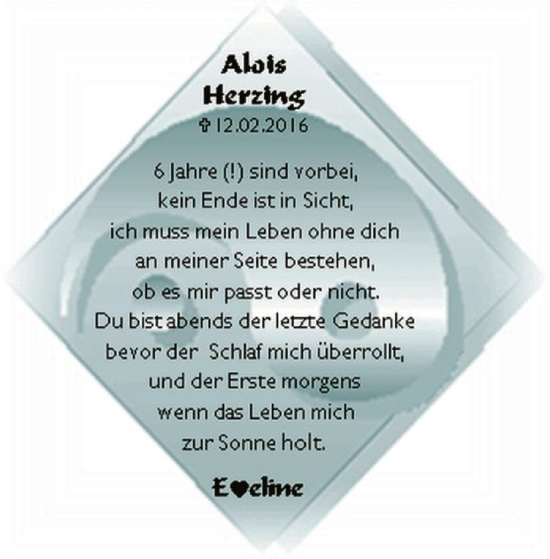  Traueranzeige für Alois Herzing vom 12.02.2022 aus OF